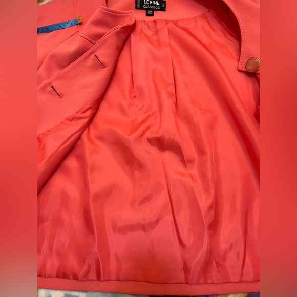 Ladies plus Larry Levine classics 20W coral blazer - Picture 12 of 14